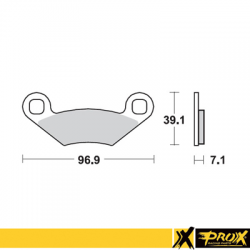 ProX, brzdové desky KH159 Polaris SPORTSMAN / SCRAMBLER / OUTLAW / XPLORER / TRAIL BLAZER / TRAIL BOSS