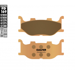 GALFER KLOCKI HAMULCOWE KH199 SPIEK METALICZNY (ZŁOTE) STREET, (PRZÓD) YAMAHA FZ6 '04-'06, XJ6 '09- , XV125/250, XVS 125/250/110