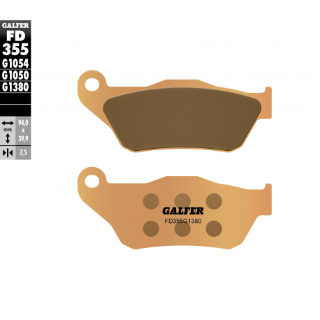 Galfer, brzdové desky KH430 Sintered (zlaté) skútr