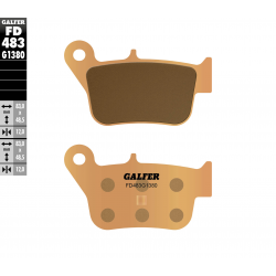 Galfer, brzdové desky KH628 Sintered (zlaté) skútr SYM (zadní) MAX 400 '11- , 600 '15-