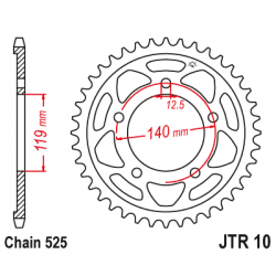 JT, rozeta 4671 44 BMW F 750GS '18-19, F 850GS / ADVENTURE '18-19 (řetěz 525) (467144JT)