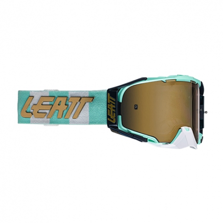 Leatt, brýle Velocity 6.5 IRIZ Goggle ICE LENS BRONZE UC 68% -, barva tyrkysová/bílá, bronzové zrcadlové sklo