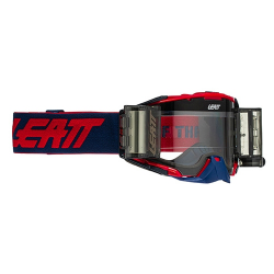 Leatt, brýle Velocity 6.5 ROLL-OFF Goggle RED/BLUE LENS CLEAR 83% -, barva granátová/červená, čiré sklo
