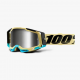 100%, MX brýle Racecraft 2 Goggle AIRBLAST - stříbrné zrcadlové sklo, barva bronzová