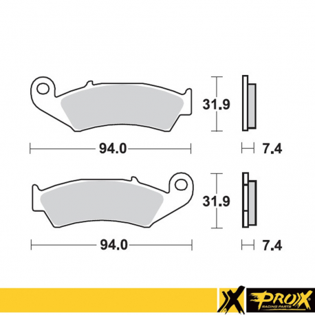 ProX, brzdové desky KH125 Honda CR125/250/500 '87-94, přední