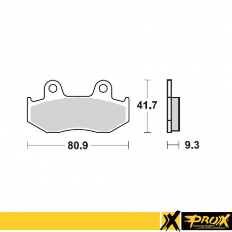 ProX, brzdové desky KH323 Yamaha YFZ 450R '09-19, zadní