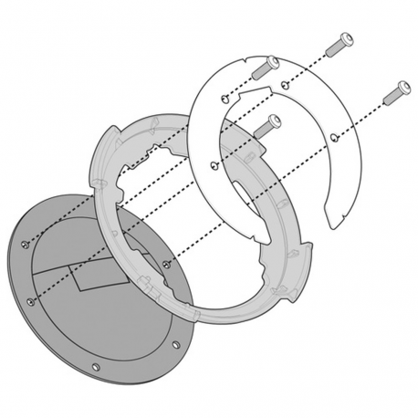 Kappa, držák na nádrž Tanklock, Kawasaki Ninja 300 (13-18)