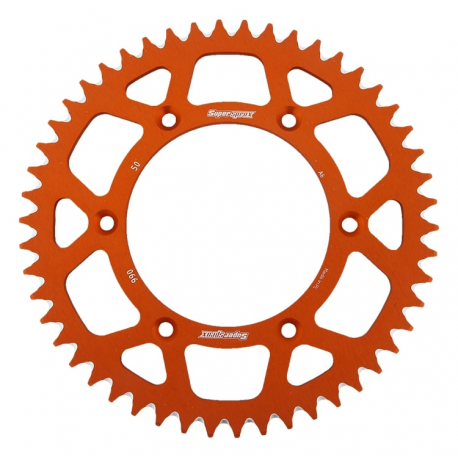 Supersprox, rozeta duralová 7075-T6 (ERGAL) 899 50 KTM SX/EXC (JTR897.50), oranžová barva,