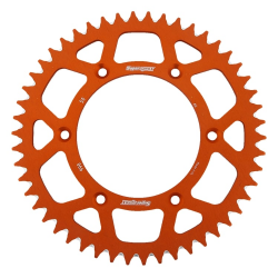 Supersprox, rozeta duralová 7075-T6 (ERGAL) 899 52 KTM SX/EXC (JTR897.52), oranžová barva,