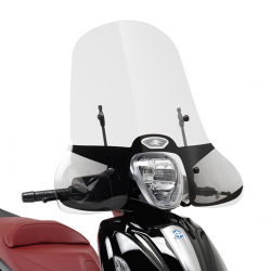Kappa, plexištít, Piaggio Beverly 125ie-300ie-350 (10-19) 47 x 72 cm, čirý - nutno zkombinovat s držáky A5606AK