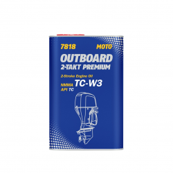 Mannol, olej do benzinu, 2T OUTBOARD PREMIUM API TC 1L, plechový obal (7818) (12)