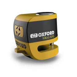 Oxford, zámek brzdového kotouče ALARMEM ALPHA XA5, žlutá barva FLUO (PIN 5.5mm)
