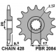 PBR, přední řetězové kolečko, 2084 14 KTM SX 85 '04-'18 (JTF1907.14) (řetěz 428) (208414JT)