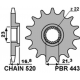 PBR, přední řetězové kolečko, 443 16 Yamaha XJ 600 DIVERSION '92-'03 (JTF582.16) (řetěz 520) (44316JT)