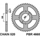 PBR, rozeta 4668 45 C45 KTM 125 DUKE 11-13 (JTR273.45) (zaměnitelné s 279 45) (řetěz 520) (otvory 8,5mm)