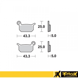 ProX, brzdové desky KH325 KTM SX 50, přední /, zadní, SX 65, zadní