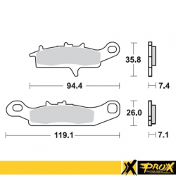 ProX, brzdové desky KH342 Kawasaki KFX 450R 08-14, KVF 650 BRUTE FORCE '05-13, přední levá strana