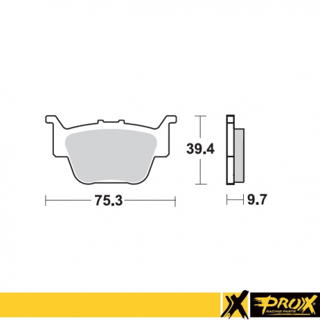 ProX, brzdové desky KH373 Honda TRX 450R '04-14, zadní