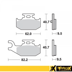 ProX, brzdové desky KH428 Yamaha YFM 700 RAPTOR '06-11, zadní