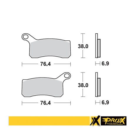 ProX, brzdové desky KH462 KTM 450/505/525 SX/XC ATV '08-12, přední