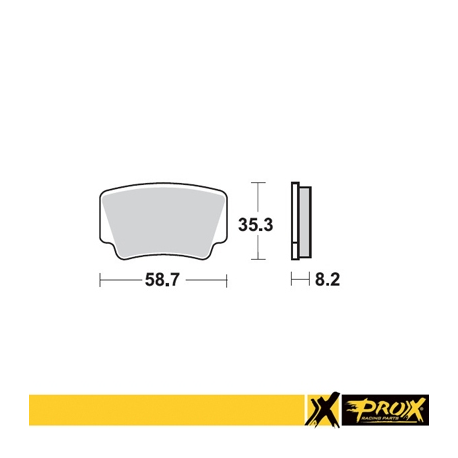 ProX, brzdové desky KH463 KTM 450/505/525 SX/XC ATV '08-12, zadní