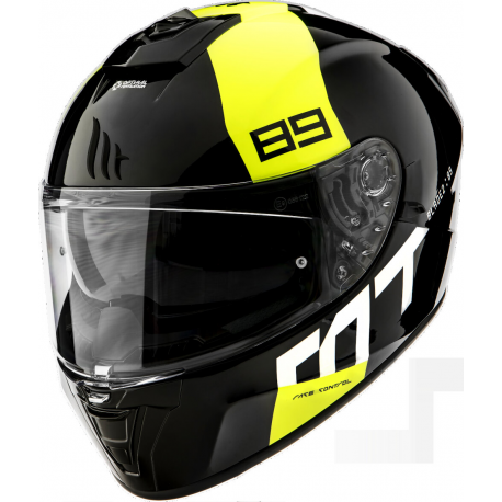 MT, integrální přilba Blade 2 SV 89 B3, černá/žlutá fluo, velikost XS