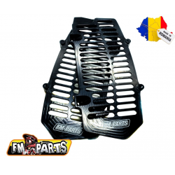 FM-PARTS, duralové kryty chladiče, mřížky, KTM/Husqvarna '20-'21, černá barva