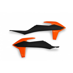 UFO, kryty chladičů, KTM SX/SXF '19-22, EXC/EXC-F 20-23, barva OEM 21 (černá/oranžová)