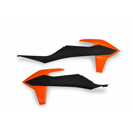 UFO, kryty chladičů, KTM SX/SXF '19-22, EXC/EXC-F 20-23, barva OEM 21 (černá/oranžová)