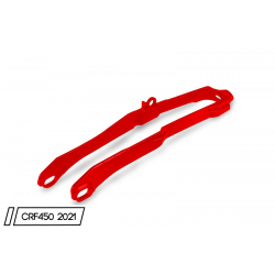 UFO, chránič zadní vidlice (slider řetězu) Honda CRF 450 R / RX '21 červená barva