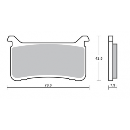 SBS, brzdové desky KH700 Sintered Street Excel Sinter TRACK Honda CB 1000 R '18-'20, CB 1100 RS '17-'19, CBR 1000 RR