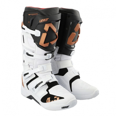 Leatt, boty Cross 4.5 Boots White, barva bílá/černá/žlutá, velikost 48 / 31.5 cm