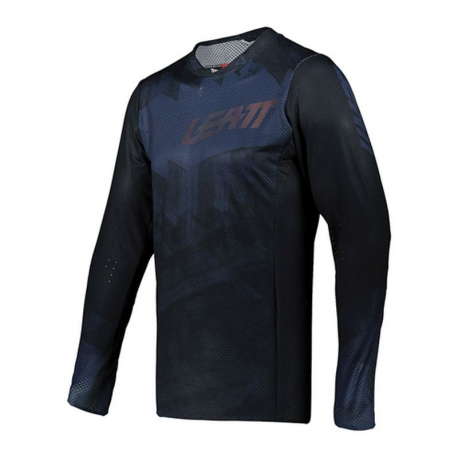 Leatt, cyklo dres MTB 4.0 ULTRAWELD Jersey Black, černá/granátová, velikost XS