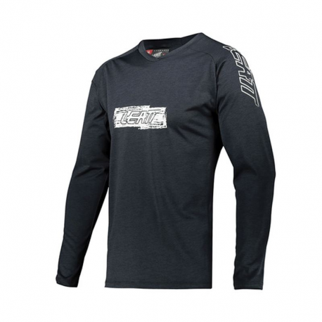 Leatt, cyklo dres MTB 2.0 LONG Jersey Black, černá, velikost XS