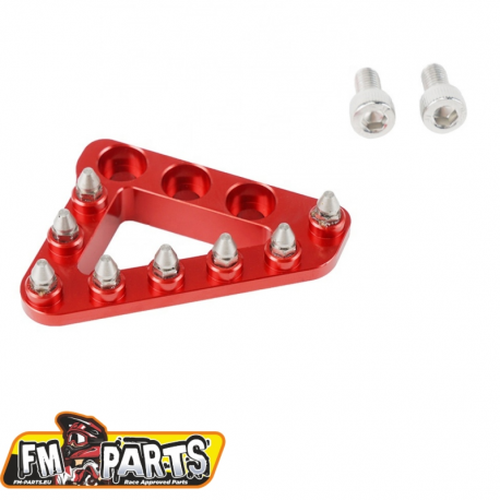 FM-Parts, šlapka brzdového pedálu (široká) BETA RR/XTRAINER, červená barva