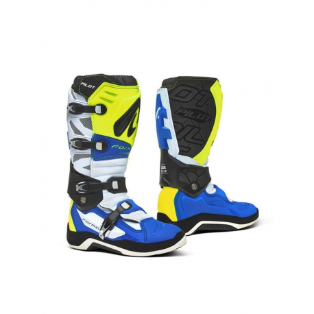 Forma, boty Cross Pilot, barva žlutá fluo/modrá/bílá, velikost 43