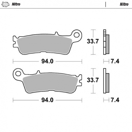 Moto-Master, brzdové desky Sinter Metal Enduro: 21 (NITRO) Yamaha YZF 250 '21-, WRF 450 '21-, YZF 450 20-