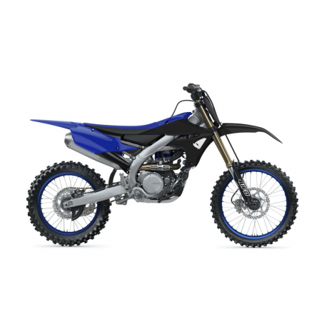UFO, sada plastů, Yamaha YZF 250 '19-21, YZF 450 '18-21 barva černá/modrá (v sadě kryty přední vidlice a polepy)