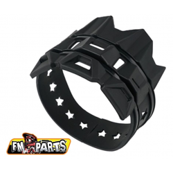 FM-PARTS, kryt koncovky výfuku, univerzální, černá barva