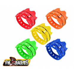 FM-PARTS, kryt koncovky výfuku, univerzální, červená barva