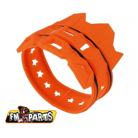 FM-PARTS, kryt koncovky výfuku, univerzální, oranžová barva