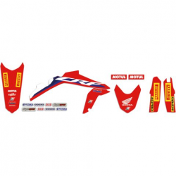 Blackbird, sada polepů, Honda CRF 450R '21 REPLICA TEAM HRC 2020, barva modrá/bílá/červená
