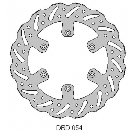 Delta Braking, přední brzdový kotouč, GAS-GAS 125/200/250/300/450 '95-21, WAVE (260X108,2X4mm) (6X6,5mm) (NG731)