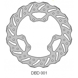 Delta Braking, přední brzdový kotouč, Honda CR 125 '95-07, 250 '95-01, CRF 250 '04-14, CRF 450 '02-14 WAVE (240X101X3mm) (6X6,5m
