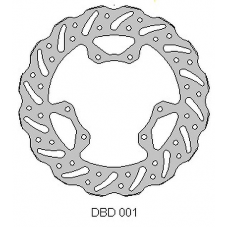 Delta Braking, přední brzdový kotouč, Honda CR 125 '95-07, 250 '95-01, CRF 250 '04-14, CRF 450 '02-14 WAVE (240X101X3mm) (6X6,5m