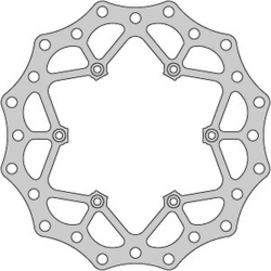Delta Braking, přední brzdový kotouč, KTM 2T/4T '91-21, Husaberg, Husqvarna, GAS-GAS '21, WAVE ULTRA LIGHT (260X126,5X3mm)