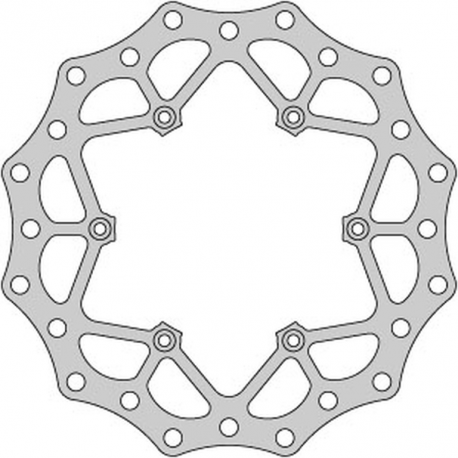 Delta Braking, přední brzdový kotouč, KTM 2T/4T '91-21, Husaberg, Husqvarna, GAS-GAS '21, WAVE ULTRA LIGHT (260X126,5X3mm)
