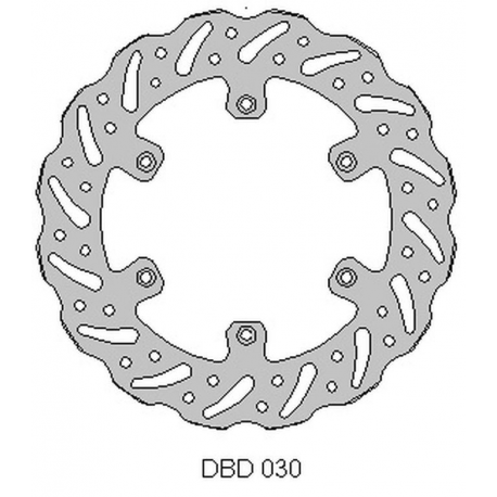 Delta Braking, přední brzdový kotouč, Yamaha WR 125 '92-00, YZ 125 '90-00,WR/YZ 250 '90-00, WRF/YZF 400/426 '98-00, WAVE (245X11