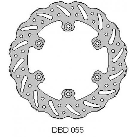 Delta Braking, zadní brzdový kotouč, GAS-GAS 125/200/250/300/450 '95-21, WAVE (220X108,2X4mm) (6X6,5mm) (NG1057)
