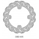 Delta Braking, zadní brzdový kotouč, Honda CR 125 '02-07, CRF 250 '04-14' -CRF 250 X 04-17' CRF 450 WAVE (240X121X4mm) (4X6,5mm)